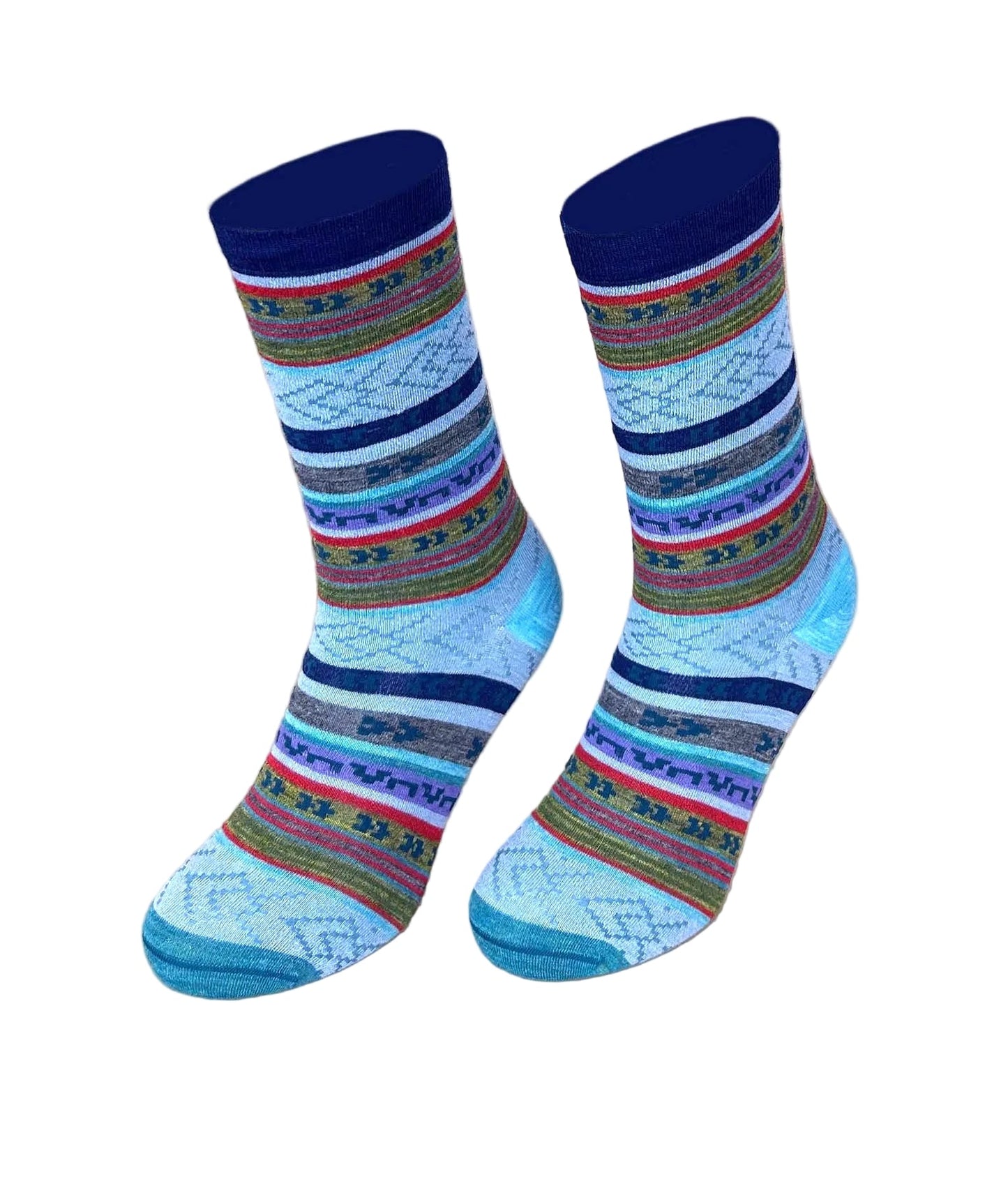 Multi Jacquard Ladies Socks C002 - Sol Alpaca