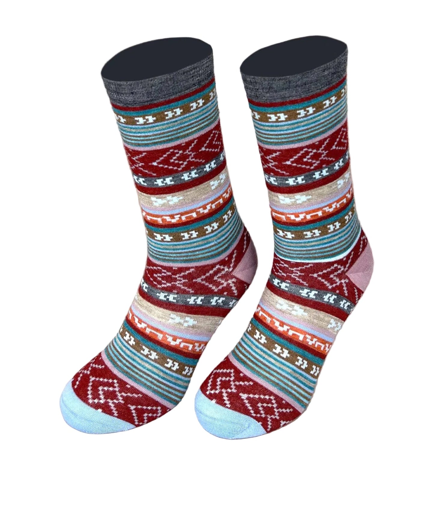 Multi Jacquard Ladies Socks C003 - Sol Alpaca