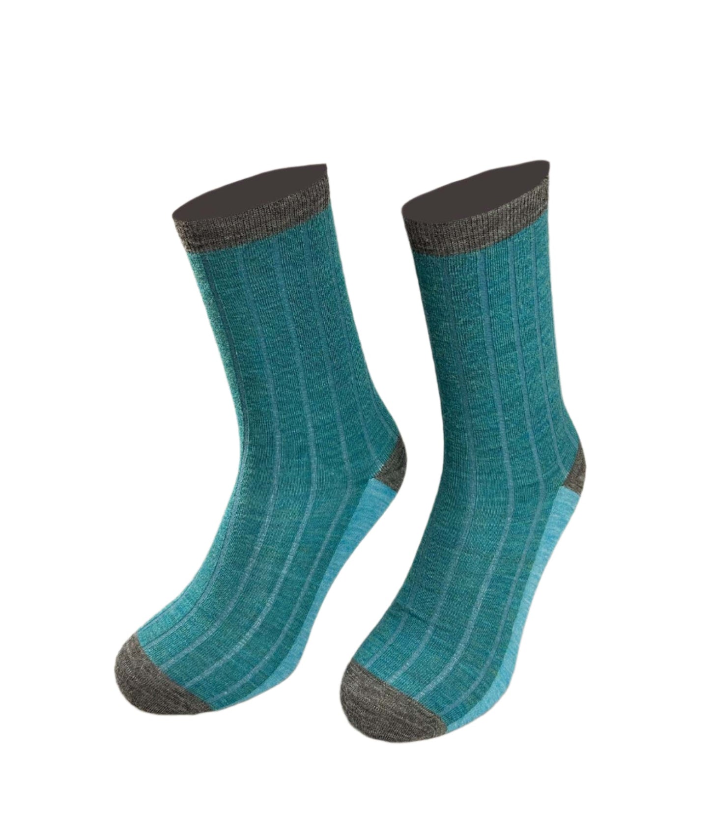 Women's Ribbed Color Block Socks C002 - Sol Alpaca