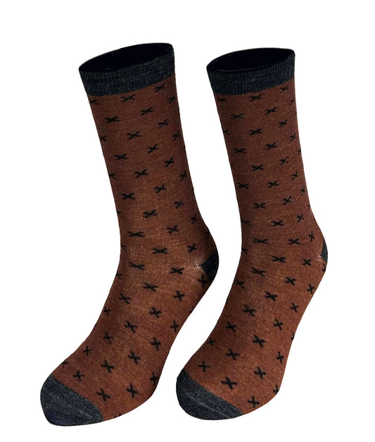 Men's Cross Socks C002 - Sol Alpaca